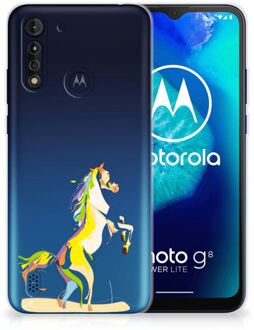 B2Ctelecom Leuk TPU Back Case Motorola Moto G8 Power Lite GSM Hoesje Horse Color