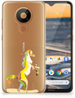 B2Ctelecom Leuk TPU Back Case Nokia 5.3 GSM Hoesje Horse Color