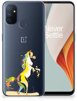 B2Ctelecom Leuk TPU Back Case OnePlus Nord N100 GSM Hoesje Horse Color