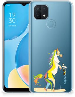 B2Ctelecom Leuk TPU Back Case OPPO A15 GSM Hoesje Horse Color