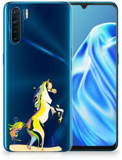 B2Ctelecom Leuk TPU Back Case OPPO A91 GSM Hoesje Horse Color