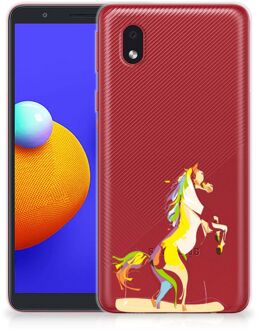 B2Ctelecom Leuk TPU Back Case Samsung Galaxy A01 Core GSM Hoesje Horse Color