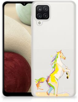 B2Ctelecom Leuk TPU Back Case Samsung Galaxy A12 GSM Hoesje Horse Color