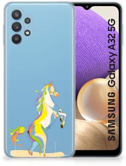 B2Ctelecom Leuk TPU Back Case Samsung Galaxy A32 5G GSM Hoesje Horse Color