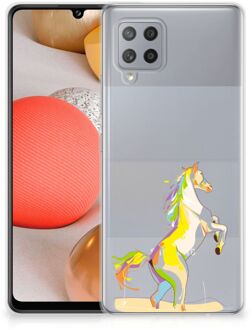 B2Ctelecom Leuk TPU Back Case Samsung Galaxy A42 GSM Hoesje Horse Color