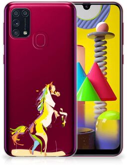 B2Ctelecom Leuk TPU Back Case Samsung Galaxy M31 GSM Hoesje Horse Color