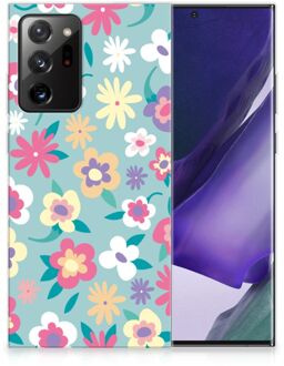 B2Ctelecom Leuk TPU Back Case Samsung Galaxy Note20 Ultra GSM Hoesje met Tekst Flower Power