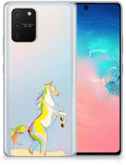 B2Ctelecom Leuk TPU Back Case Samsung Galaxy S10 Lite GSM Hoesje Horse Color