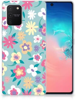 B2Ctelecom Leuk TPU Back Case Samsung Galaxy S10 Lite GSM Hoesje met Tekst Flower Power