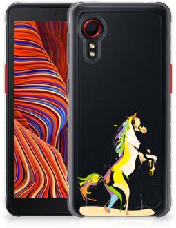 B2Ctelecom Leuk TPU Back Case Samsung Galaxy Xcover 5 GSM Hoesje Horse Color