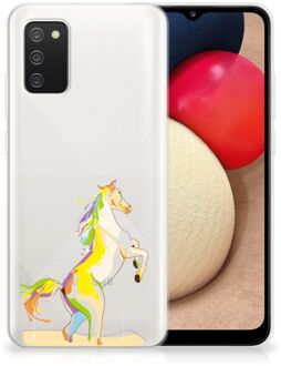 B2Ctelecom Leuk TPU Back Case Samsung M02s | Samsung Galaxy A02s GSM Hoesje Horse Color