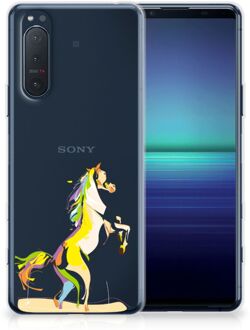 B2Ctelecom Leuk TPU Back Case Sony Xperia 5II GSM Hoesje Horse Color