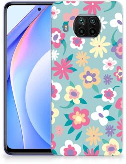 B2Ctelecom Leuk TPU Back Case Xiaomi Mi 10T Lite GSM Hoesje met Tekst Flower Power