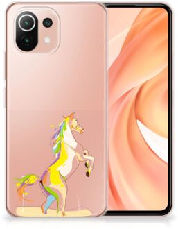 B2Ctelecom Leuk TPU Back Case Xiaomi Mi 11 Lite GSM Hoesje Horse Color