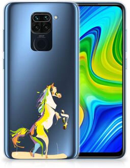 B2Ctelecom Leuk TPU Back Case Xiaomi Redmi Note9 GSM Hoesje Horse Color