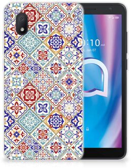 B2Ctelecom Leuk TPU Back Cover Alcatel 1B (2020) Hoesje Tegels Kleur