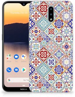 B2Ctelecom Leuk TPU Back Cover Nokia 2.3 Hoesje Tegels Kleur