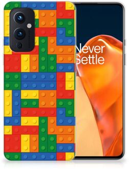 B2Ctelecom Leuk TPU Back Cover OnePlus 9 Hoesje Customize Blokken