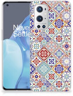 B2Ctelecom Leuk TPU Back Cover OnePlus 9 Pro Hoesje Tegels Kleur