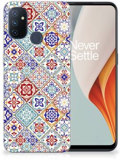 B2Ctelecom Leuk TPU Back Cover OnePlus Nord N100 Hoesje Tegels Kleur