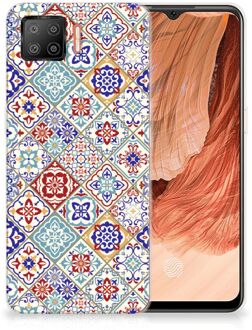 B2Ctelecom Leuk TPU Back Cover OPPO A73 4G Hoesje Tegels Kleur