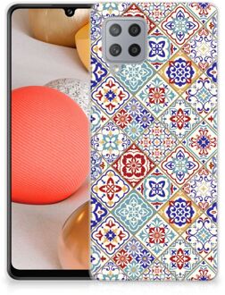 B2Ctelecom Leuk TPU Back Cover Samsung Galaxy A42 Hoesje Tegels Kleur