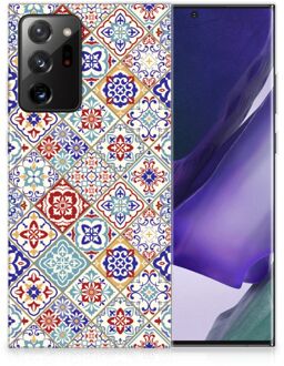 B2Ctelecom Leuk TPU Back Cover Samsung Galaxy Note20 Ultra Hoesje Tegels Kleur