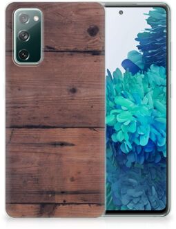 B2Ctelecom Leuk TPU Back Cover Samsung Galaxy S20 FE GSM Hoesje Customize Old Wood