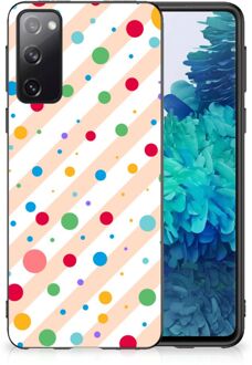 B2Ctelecom Leuk TPU Back Cover Samsung Galaxy S20 Telefoon Hoesje met Zwarte rand Dots