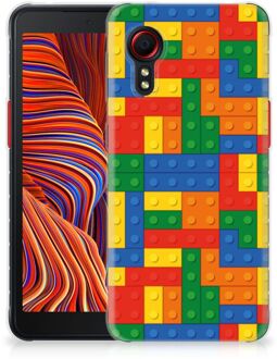 B2Ctelecom Leuk TPU Back Cover Samsung Galaxy Xcover 5 Hoesje Customize Blokken