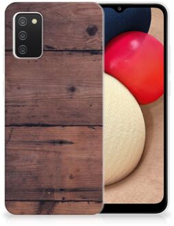 B2Ctelecom Leuk TPU Back Cover Samsung M02s | Samsung Galaxy A02s GSM Hoesje Customize Old Wood