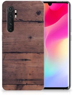 B2Ctelecom Leuk TPU Back Cover Xiaomi Mi Note 10 Lite GSM Hoesje Customize Old Wood