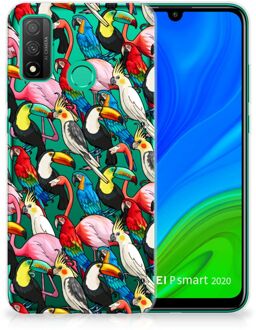 B2Ctelecom Leuk TPU Backcase Huawei P Smart 2020 Telefoon Hoesje Birds