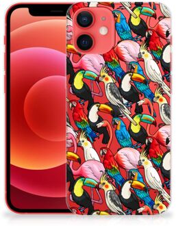 B2Ctelecom Leuk TPU Backcase iPhone 12 Mini Telefoon Hoesje Birds