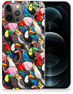 B2Ctelecom Leuk TPU Backcase iPhone 12 Pro Max Telefoon Hoesje Birds