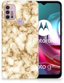 B2Ctelecom Leuk TPU Backcase Motorola Moto G30 | G10 Doorzichtig Hoesje Marmer Goud