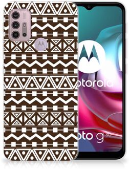 B2Ctelecom Leuk TPU Backcase Motorola Moto G30 | G10 Telefoon Hoesje Aztec Brown