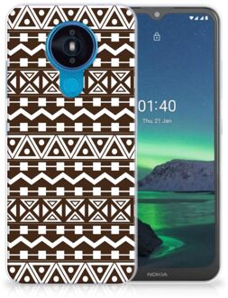 B2Ctelecom Leuk TPU Backcase Nokia 1.4 Telefoon Hoesje Aztec Brown