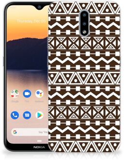 B2Ctelecom Leuk TPU Backcase Nokia 2.3 Telefoon Hoesje Aztec Brown