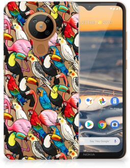 B2Ctelecom Leuk TPU Backcase Nokia 5.3 Telefoon Hoesje Birds