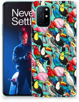 B2Ctelecom Leuk TPU Backcase OnePlus 8T Telefoon Hoesje Birds