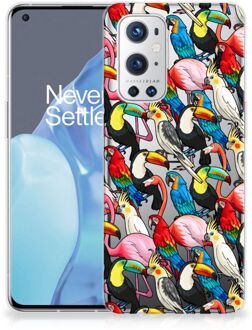 B2Ctelecom Leuk TPU Backcase OnePlus 9 Pro Telefoon Hoesje Birds