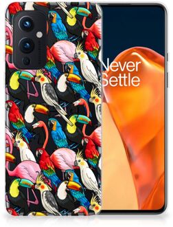 B2Ctelecom Leuk TPU Backcase OnePlus 9 Telefoon Hoesje Birds