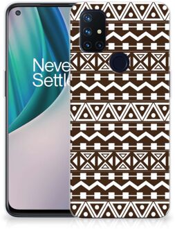 B2Ctelecom Leuk TPU Backcase OnePlus Nord N10 5G Telefoon Hoesje Aztec Brown