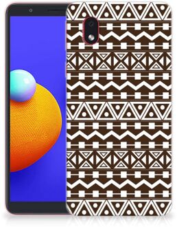 B2Ctelecom Leuk TPU Backcase Samsung Galaxy A01 Core Telefoon Hoesje Aztec Brown