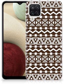 B2Ctelecom Leuk TPU Backcase Samsung Galaxy A12 Telefoon Hoesje Aztec Brown