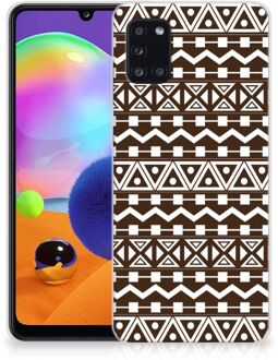 B2Ctelecom Leuk TPU Backcase Samsung Galaxy A31 Telefoon Hoesje Aztec Brown