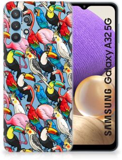 B2Ctelecom Leuk TPU Backcase Samsung Galaxy A32 5G Telefoon Hoesje Birds