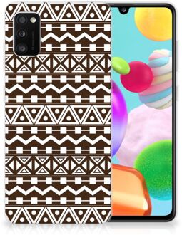 B2Ctelecom Leuk TPU Backcase Samsung Galaxy A41 Telefoon Hoesje Aztec Brown