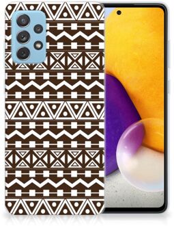 B2Ctelecom Leuk TPU Backcase Samsung Galaxy A72 Telefoon Hoesje Aztec Brown